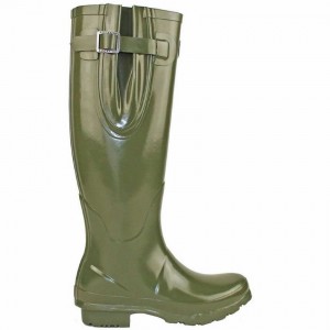 Botas Wellington Rockfish Everyday Altas Side Adjustable Mujer Verde Oscuro | RUB5093KT