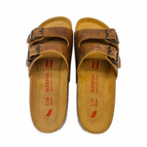 Sandalias Rockfish Kendall Two-Correa Double Correa Mujer Marrones Oscuro | VGT3474QF